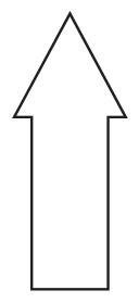An arrow pointing up.